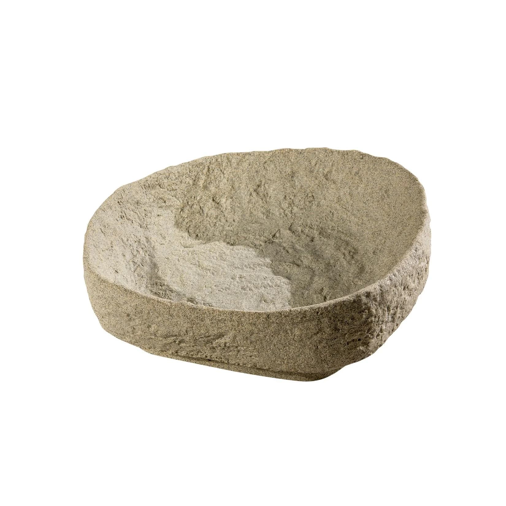 GreenLife Pflanzschale Dekor-Regenspeicher Hinkelstein Sand Natursteinoptik