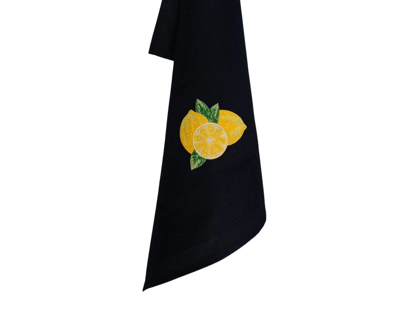 Vista Portuguese Geschirrtuch Lemon schwarz 50x70cm