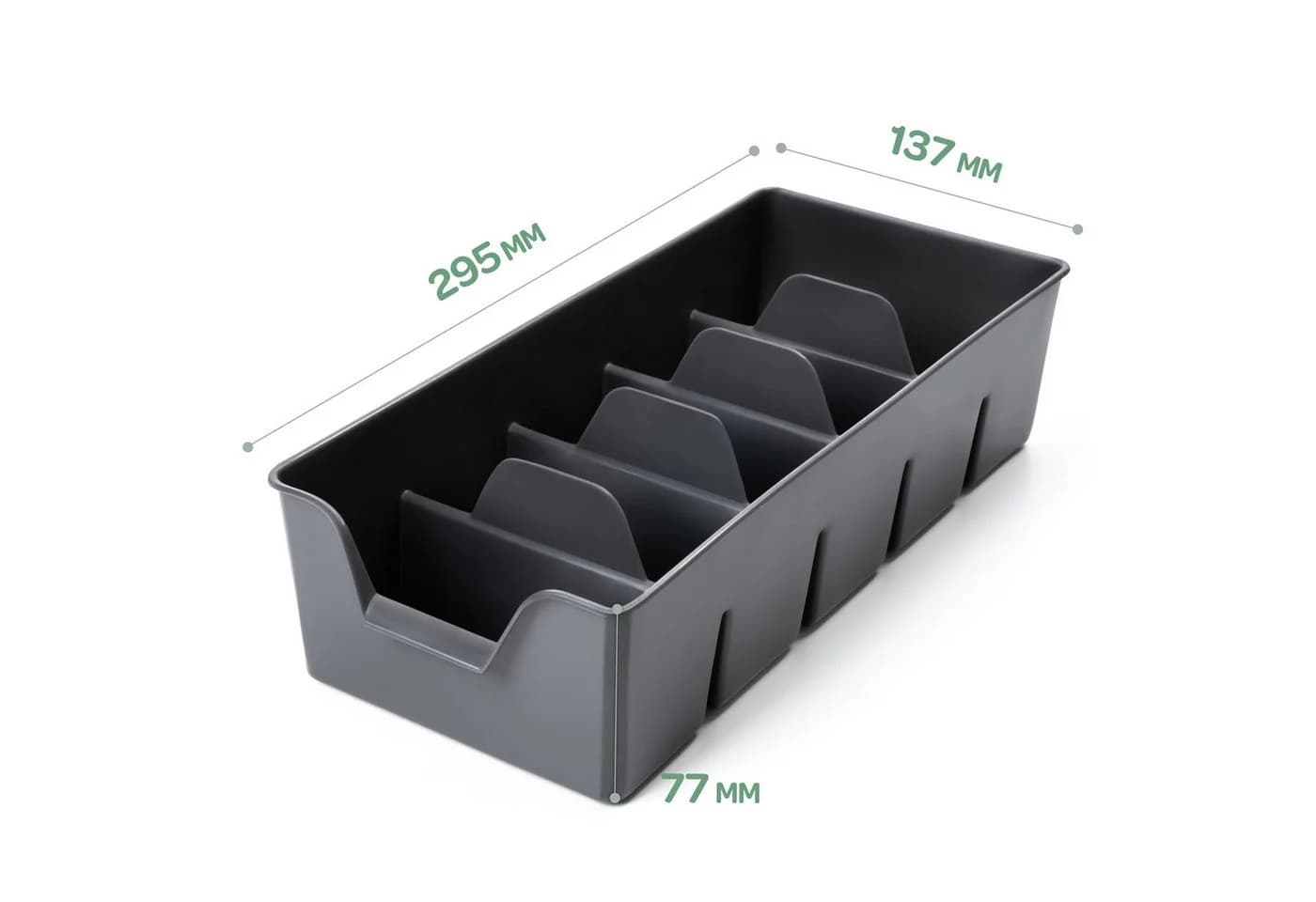 KONZEPT Gewürzorganizer für Schrank, Gewürzbehälter aus Plastik, 2-tlg.