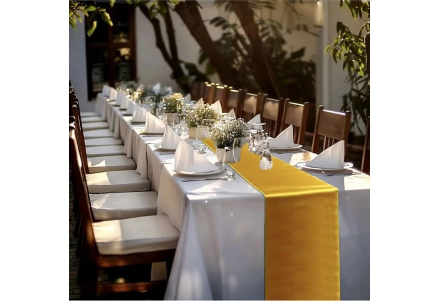 Ruhhy Tischläufer Gold 900 x 36 cm – edle Optik
