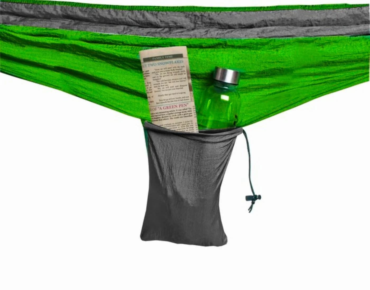 Gardlov Hängematte Santiago Nylon 260x140 cm mit Karabinern