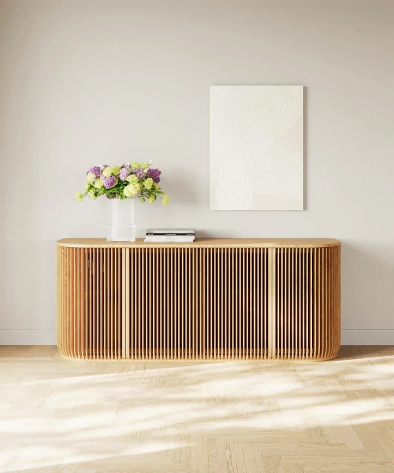 Woodek Design Sideboard FRANZ Massive Eiche Eichenfurnier