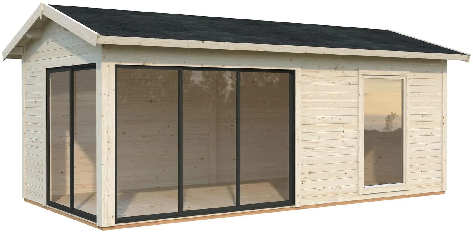 Palmako Gartenhaus Amanda Slide Massivholz