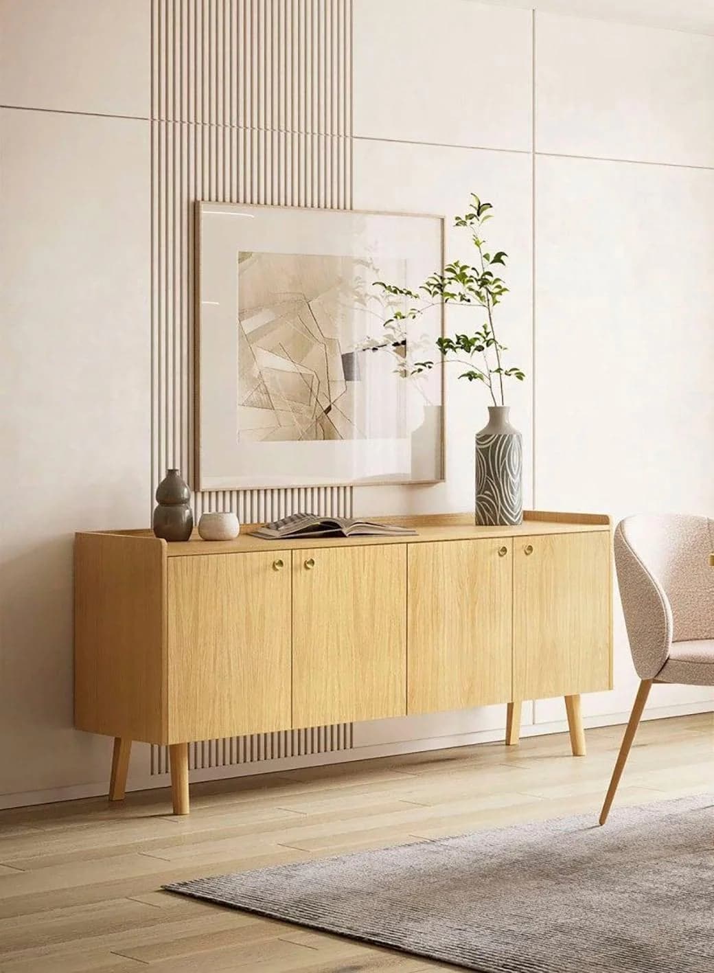 WOODMAN Sideboard Nice Braun Eiche FSC-zertifiziert
