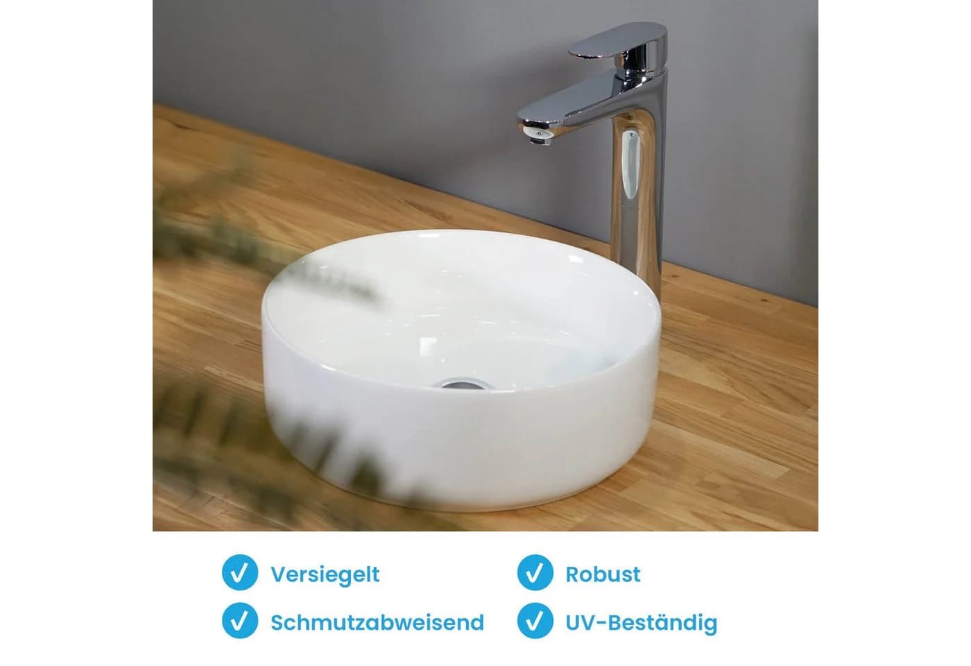 Bächlein Aufsatzwaschbecken Tamula Schmutzabweisend