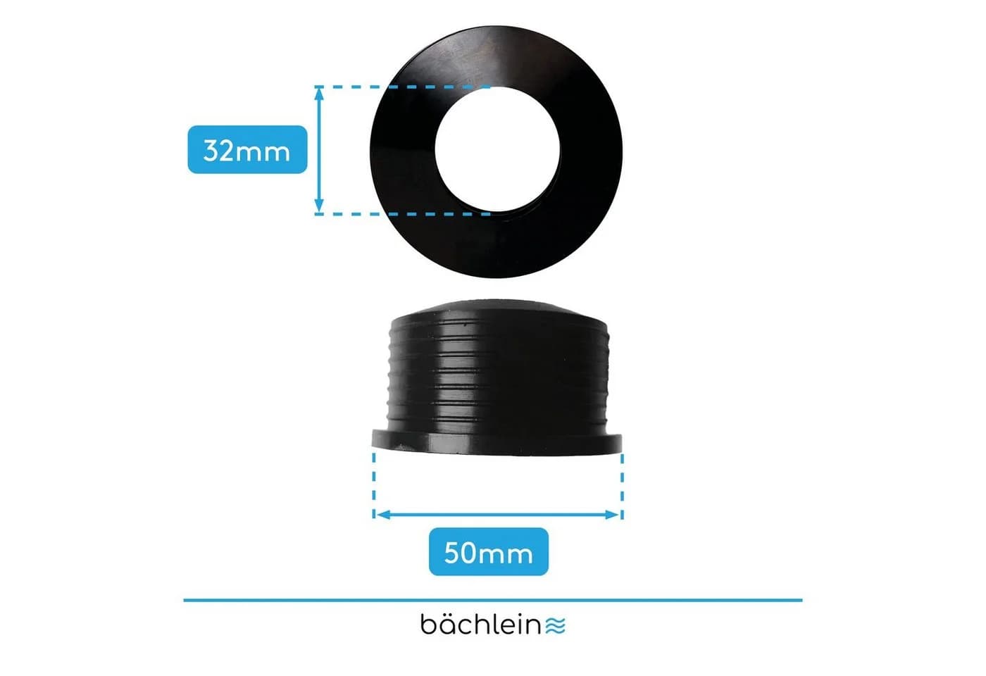 Bächlein Siphon Gummimanschette Dichtmanschette für Abflussrohr
