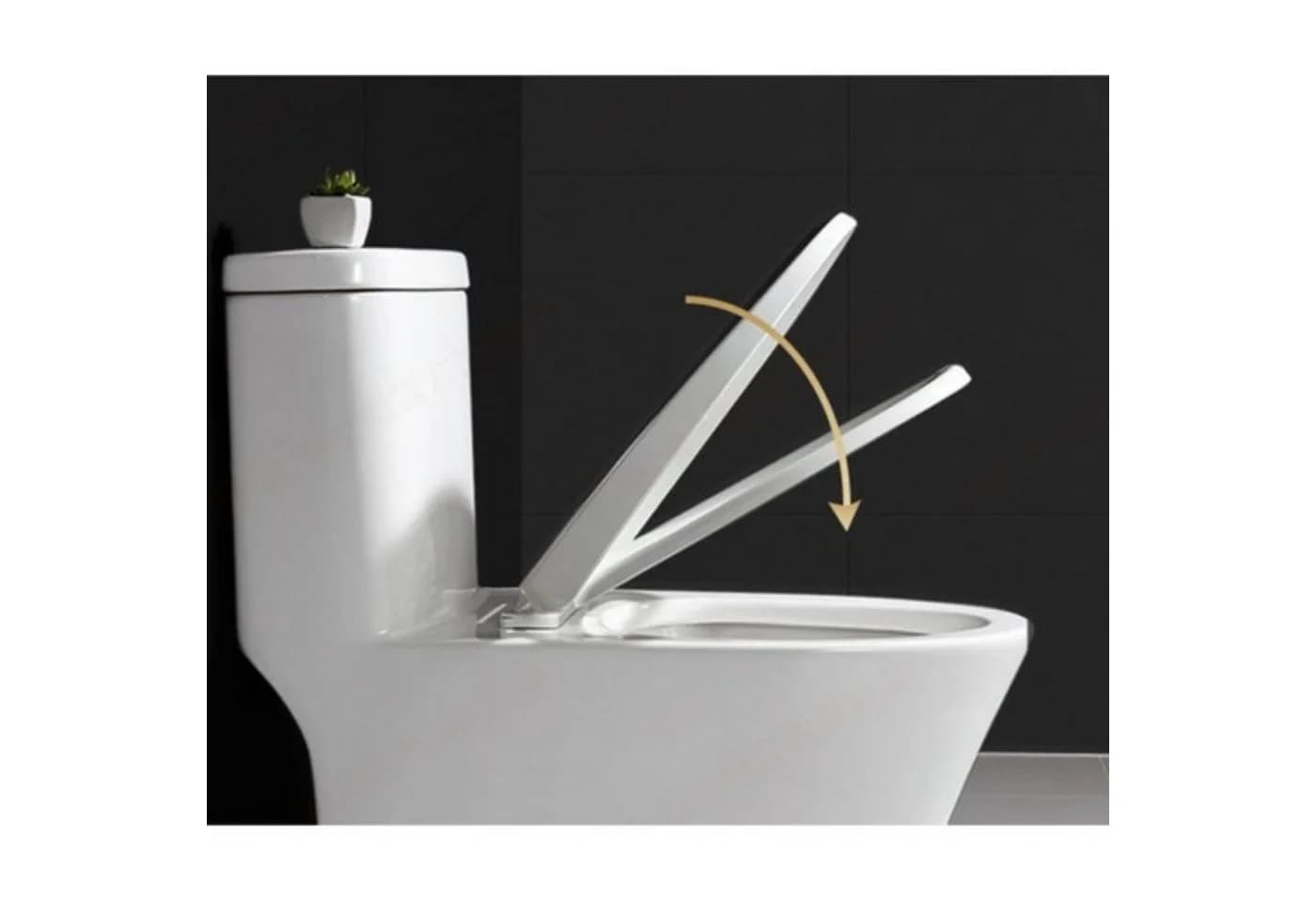 Ruhhy WC-Sitz Universal Soft-Close, abnehmbar, PP, Edelstahlscharnier, Weiß