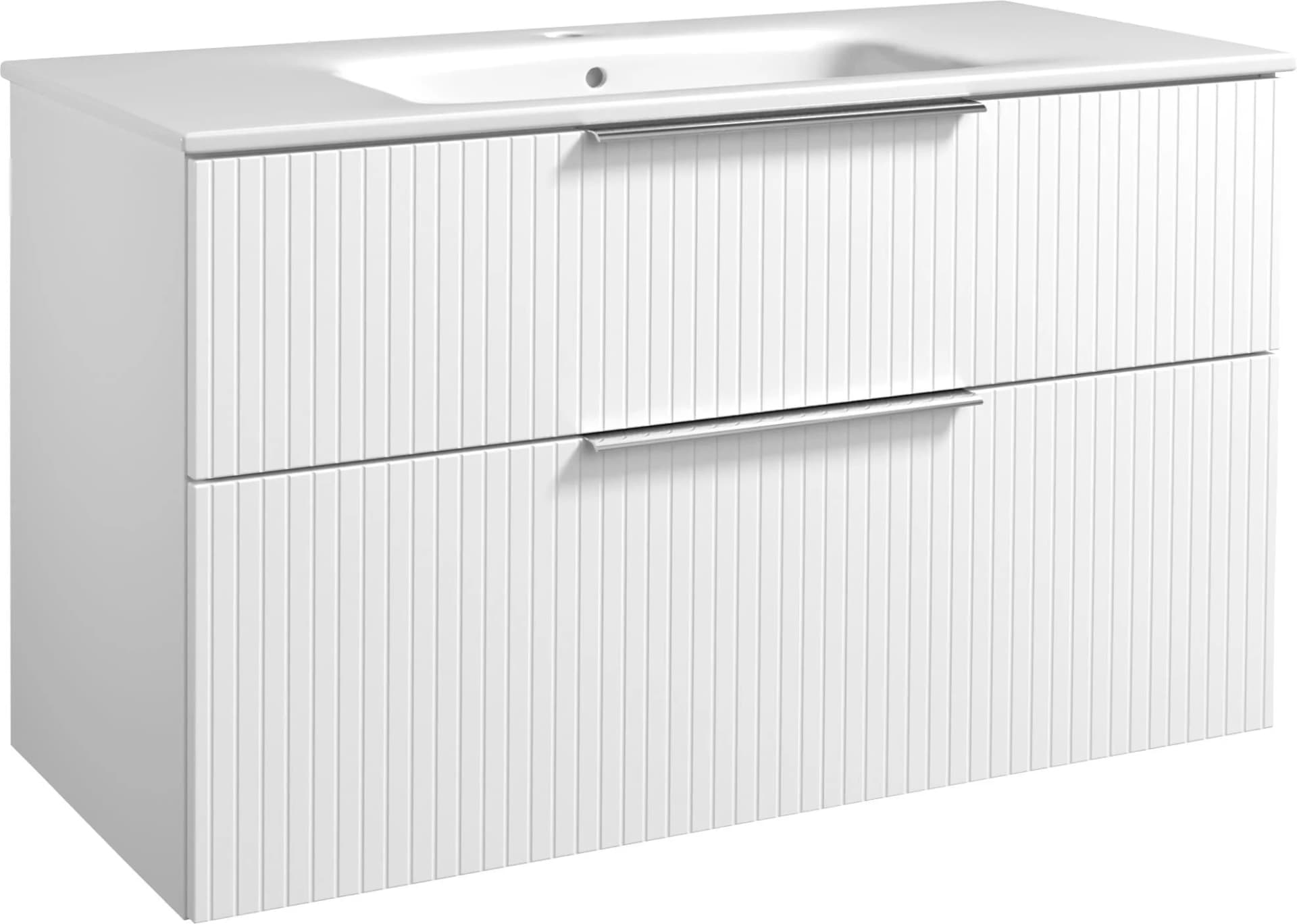 Welltime Waschtisch G-Line Weiß Keramik Waschbecken