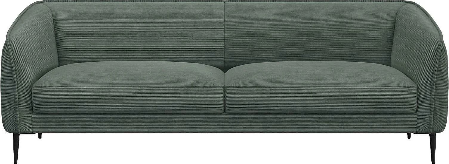 FLEXLUX Belle 3-Sitzer Sofa Skandinavisch Dusty Green