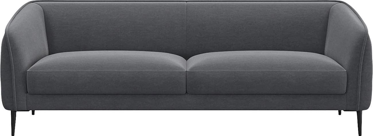 FLEXLUX Belle 3-Sitzer Sofa Grau Skandinavisches Design