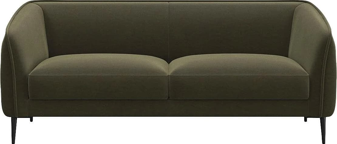 FLEXLUX Belle Designsofa 2,5-Sitzer Grün Skandinavisch