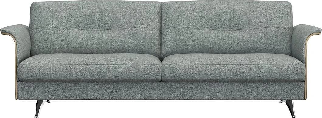 3-Sitzer Sofa Glow Flexlux Sky Blue Daunenpolsterung