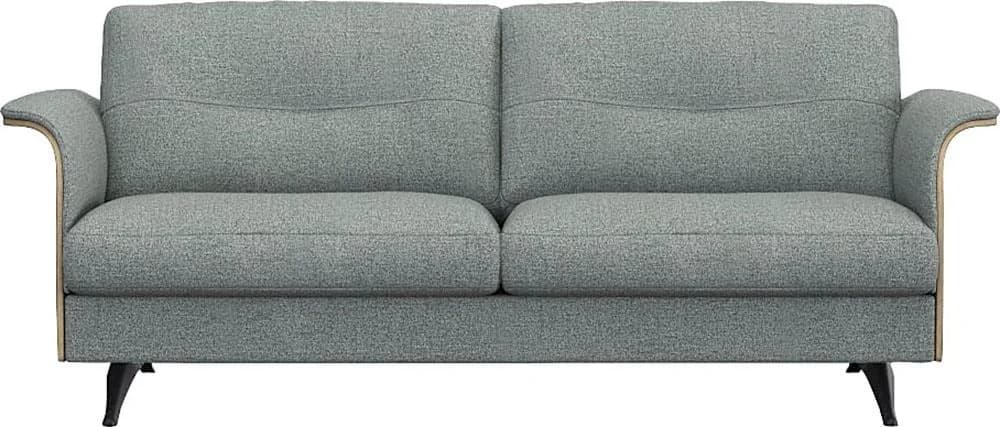 Flexlux Glow Sofa 2,5-Sitzer Sky Blue Kaltschaum & Federkern