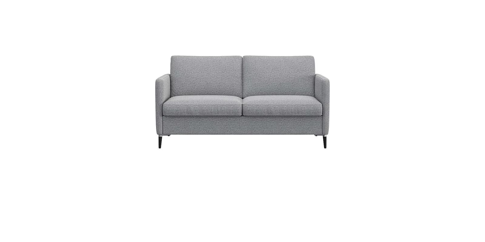 Flexlux Fiore 2-Sitzer Sofa Grau Polyester Alu-Füße