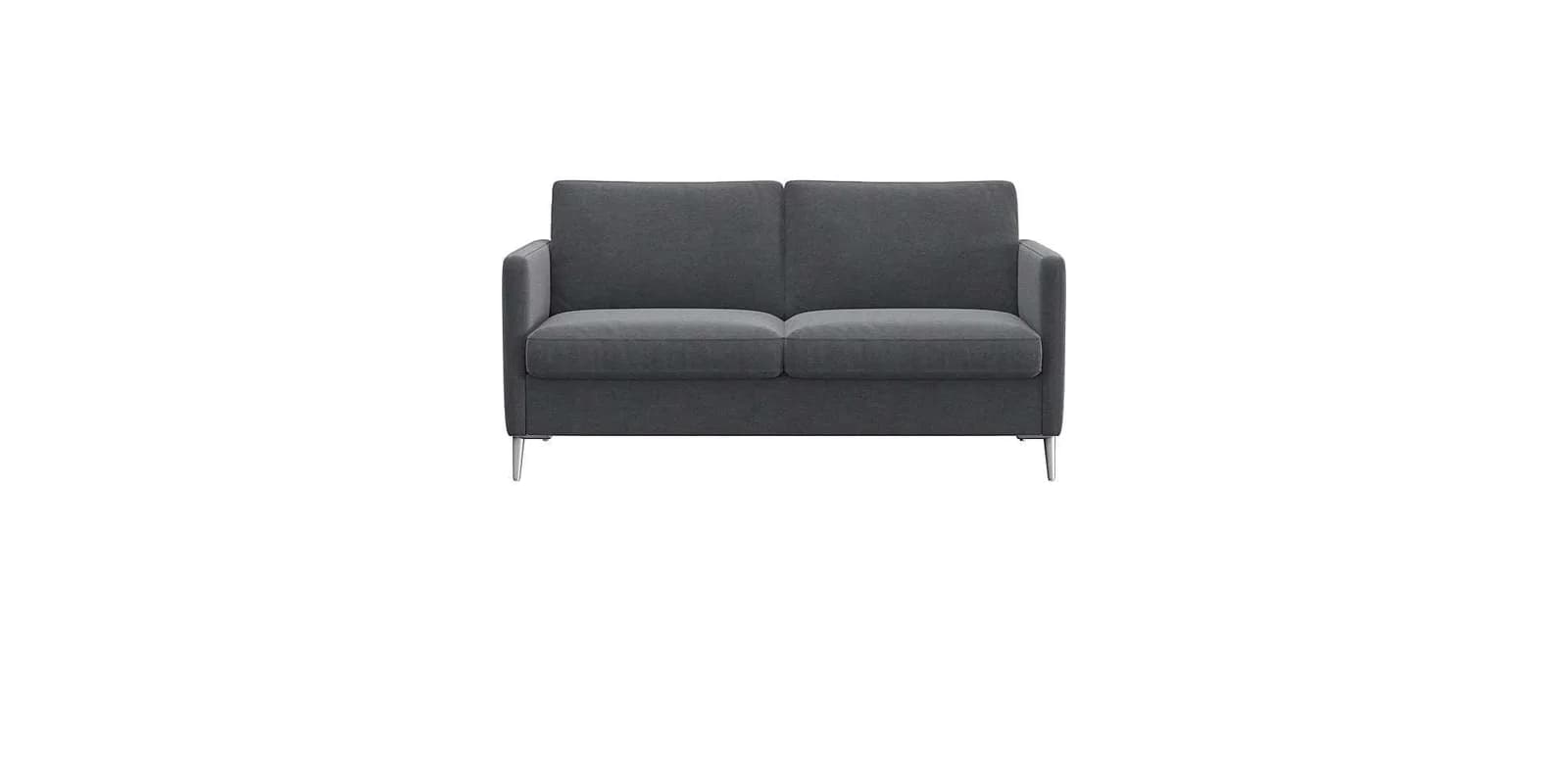 Flexlux Sofa Fiore 2-Sitzer Grau Polyester
