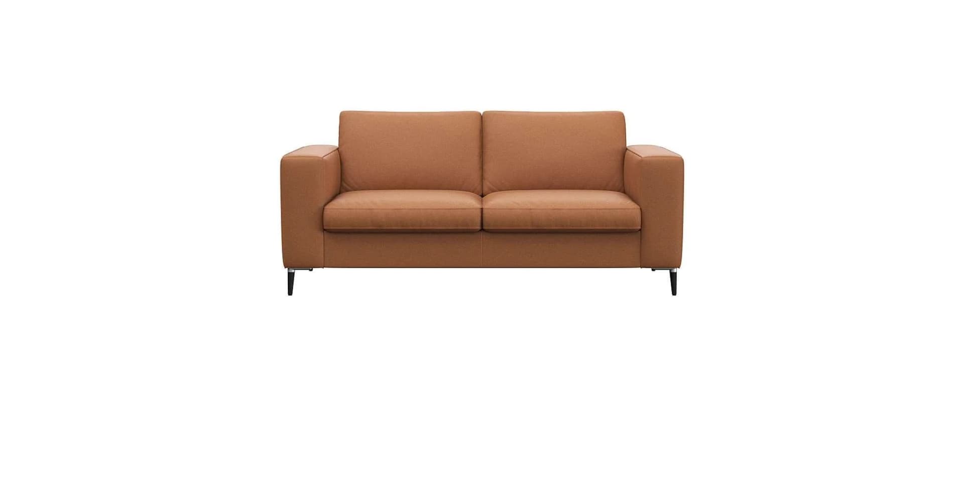 Flexlux Sofa Fiore 2-Sitzer Echteder Braun Modern Cogna