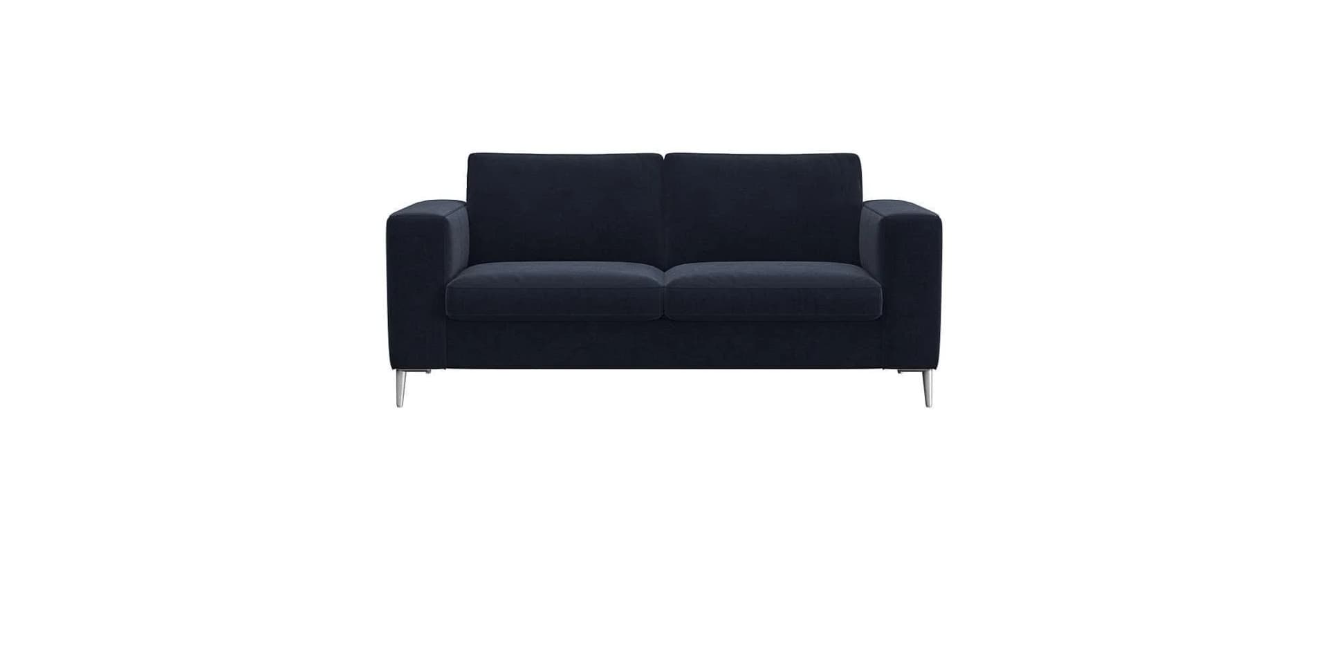 Flexlux Fiore 2-Sitzer Sofa Royal Blau Kaltschaum