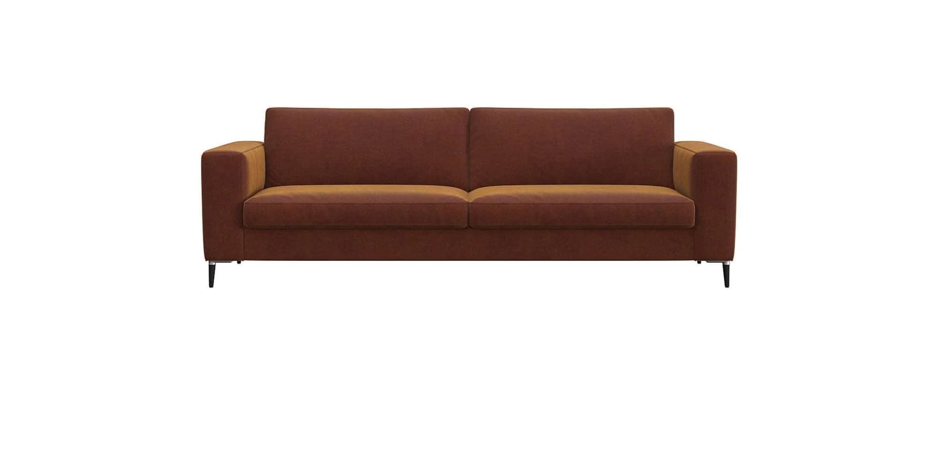 FLEXLUX Fiore 3-Sitzer Sofa Cognac Polyester
