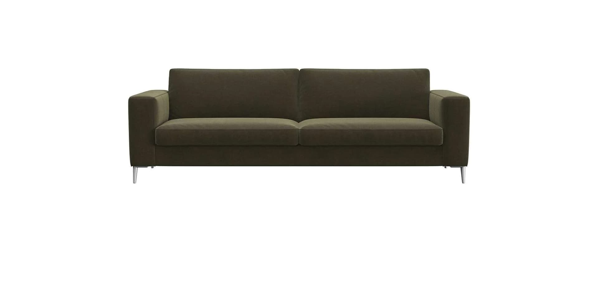 FLEXLUX Fiore 3-Sitzer Sofa Grün Kaltschaum Komfort