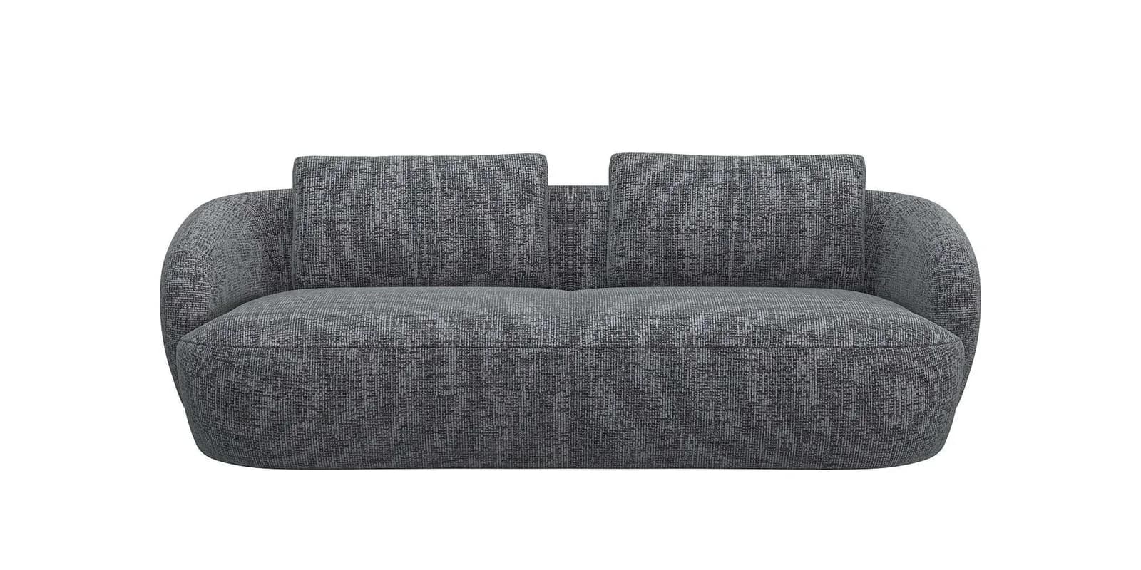 FLEXLUX Torino 3-Sitzer Sofa Grau Organisches Design