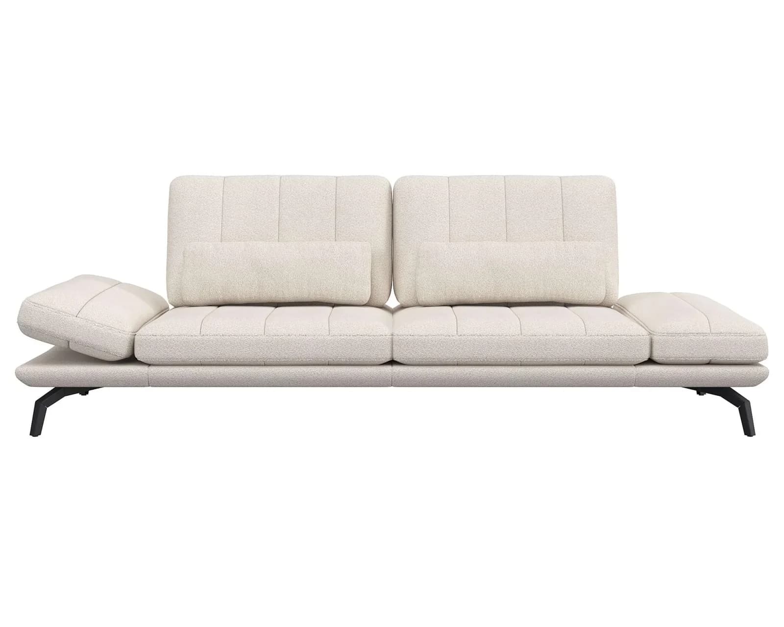 FLEXLUX Tropea 3-Sitzer Funktionssofa Beige Relaxfunktion