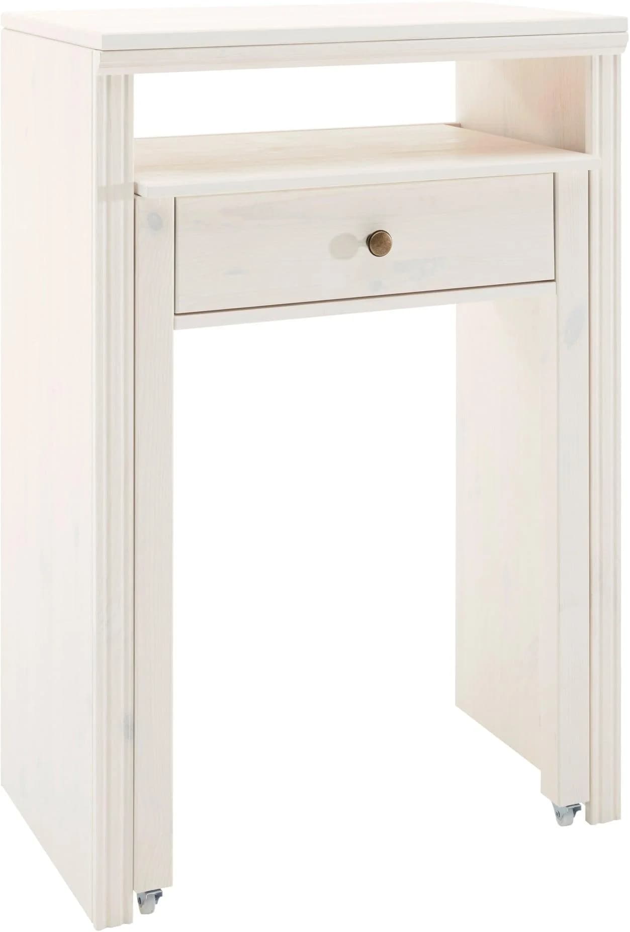 Schreibtisch HEINE HOME Weiß Kiefernholz