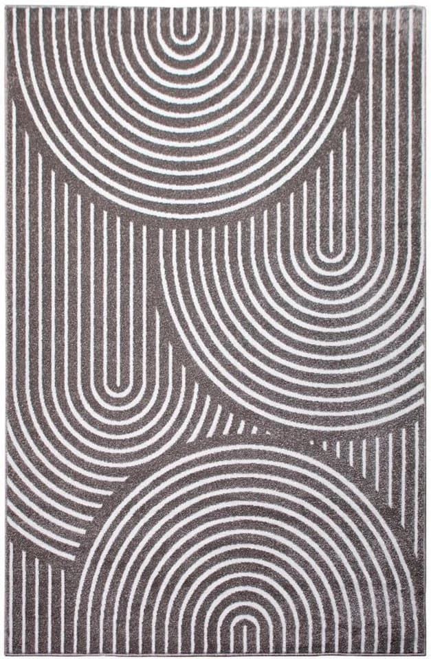 OTTO HOME Teppich Fadel Grau Taupe Kunstfaser 60x90cm