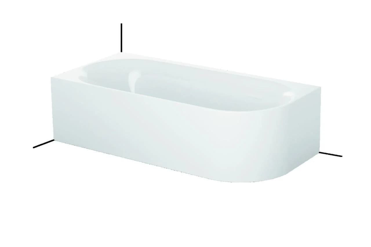 Bette Lux Oval IV Silhouette Badewanne 175x80 cm Snow