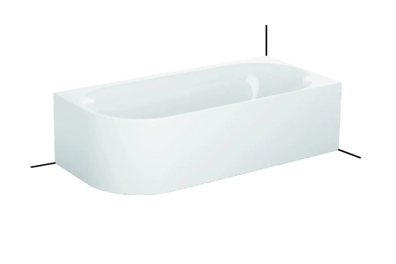 Bette Lux Oval V Silhouette Badewanne 195x95 cm freistehend Snow
