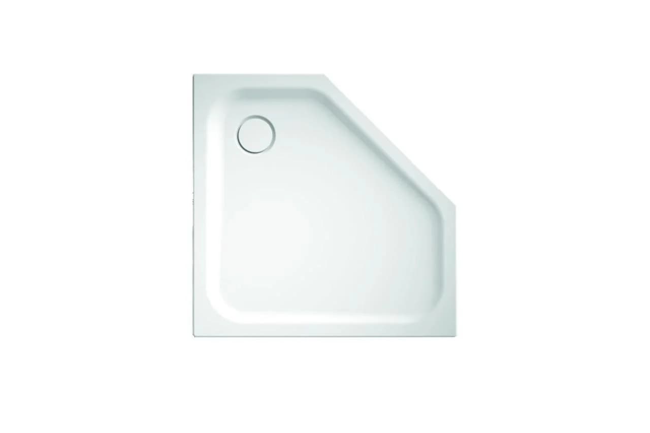 Bette 5-Eck-Duschwanne Caro 5319 Weiß Glasiert Titan-Stahl