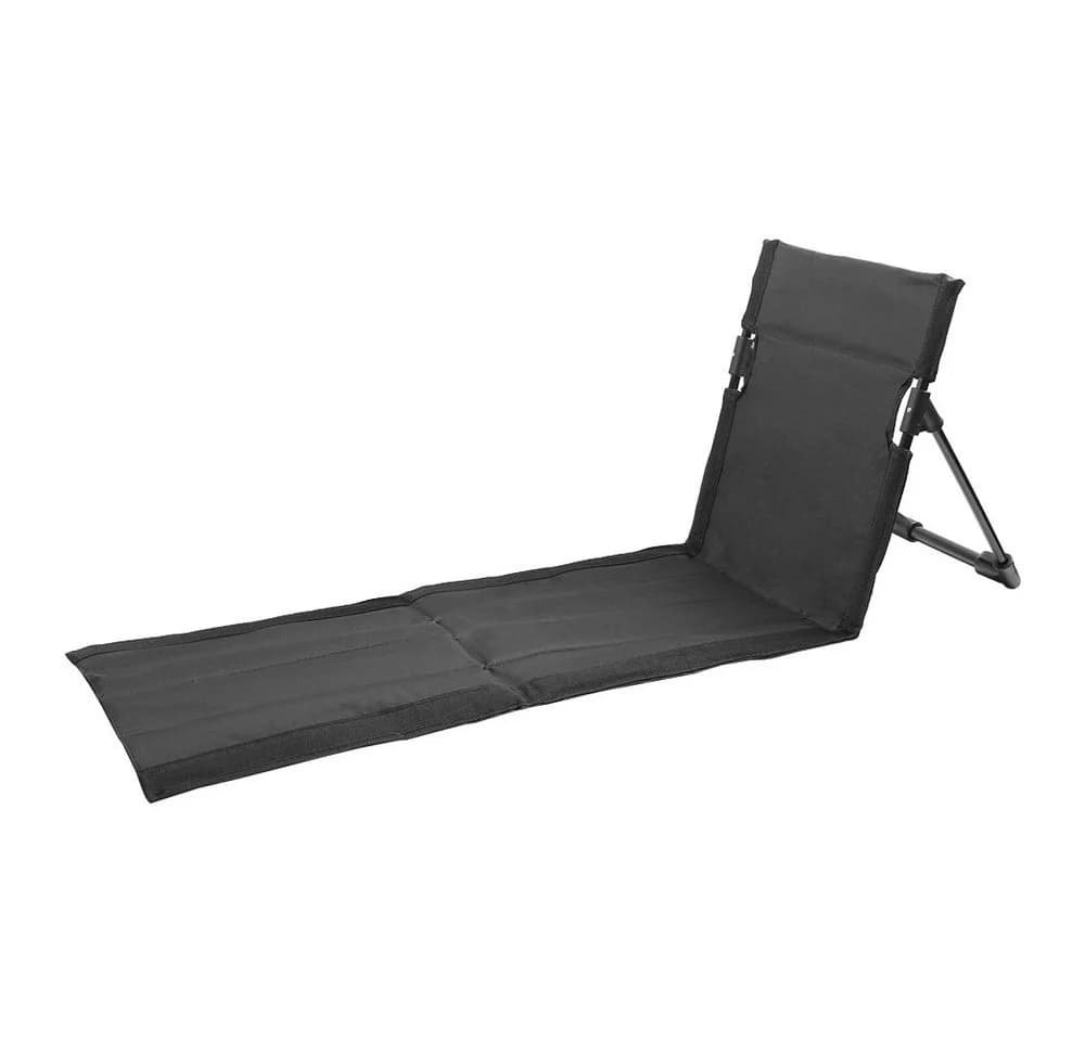 wohnTRAUM24 Faltbarer Strandsitz Schwarz Aluminium