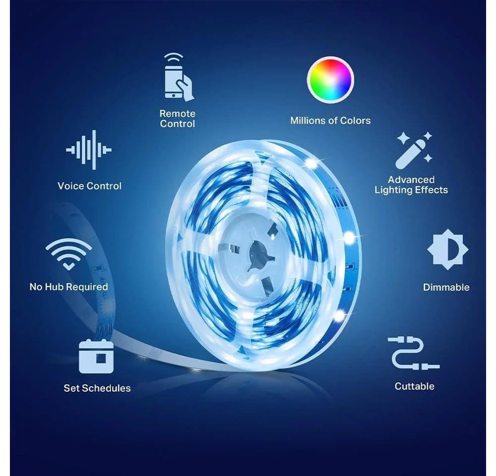 TP-Link LED-Streifen Tapo L900-5 Smart Wi-Fi Light Strip 5m dimmbar App Steuerung schneidbar