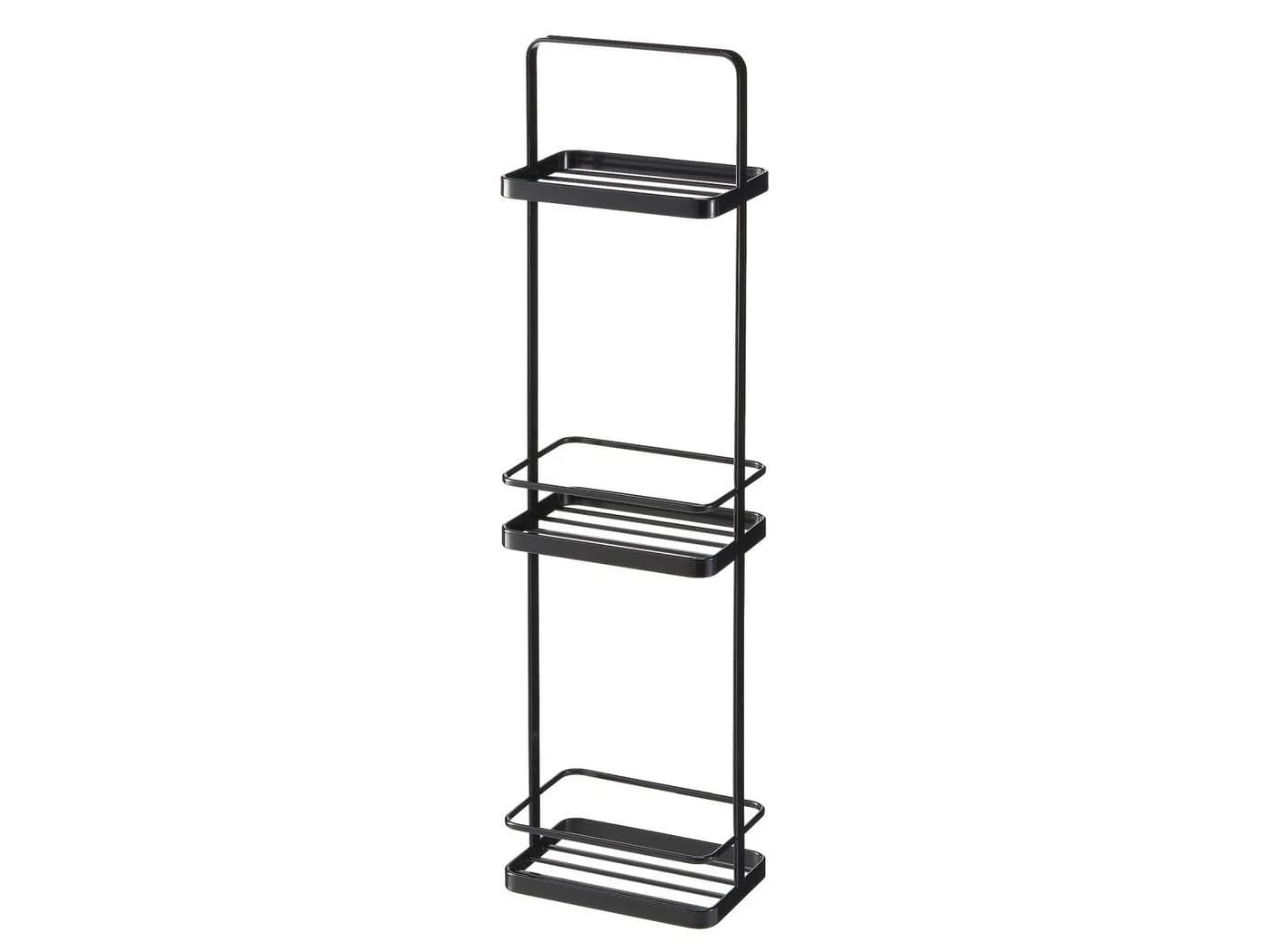 Yamazaki Badregal Tower Schwarz Metall 3 Ablagen
