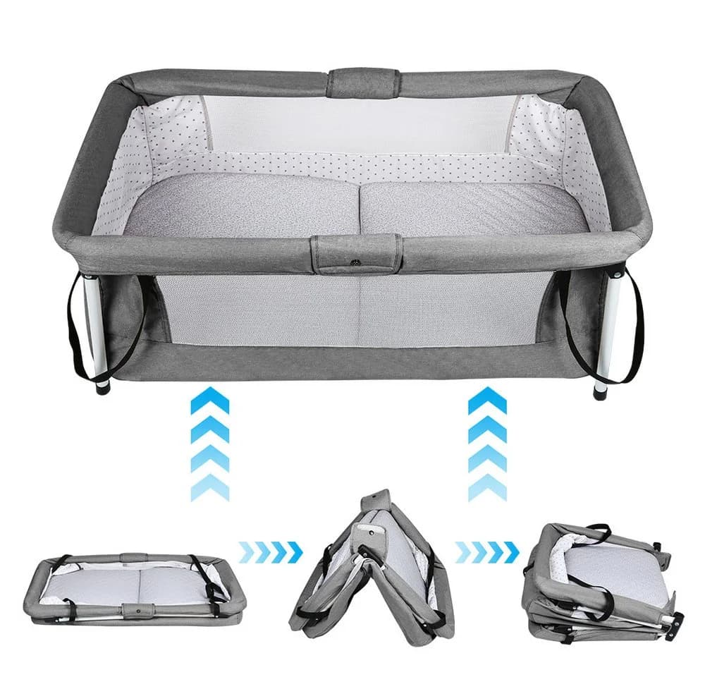 JEOBEST Baby-Reisebett 2-in-1 mit Moskitonetz