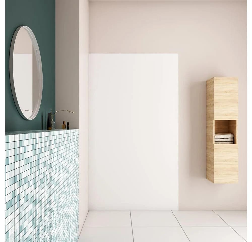 duschspa Duschrückwand 3mm Weiß Wasserdichte Wandpaneele PE-Aluminium