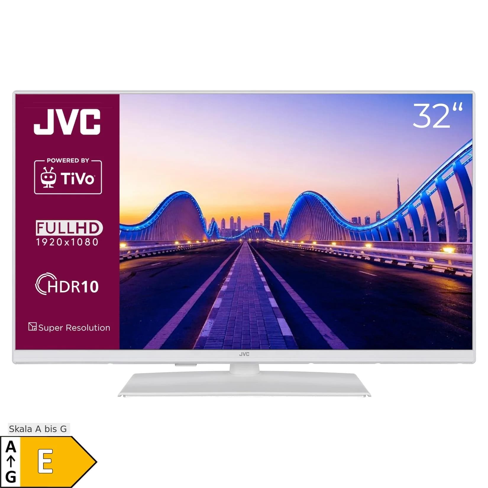 JVC LT-32VF5355W 32 Zoll Smart TV Full HD HDR Triple Tuner