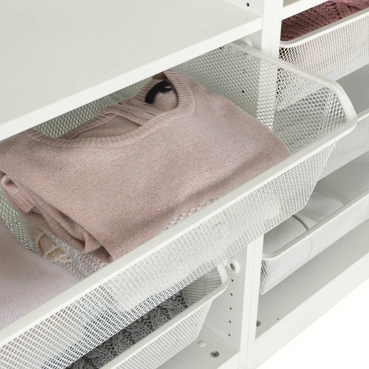 IKEA KOMPLEMENT Netzdrahtkorb mit Auszugschiene Weiß