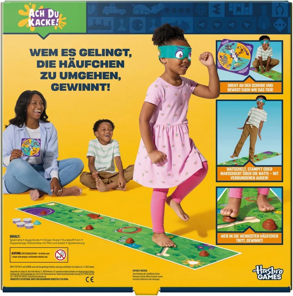 Hasbro Spiel Ach du Kacke! Bunt Kinderspiel