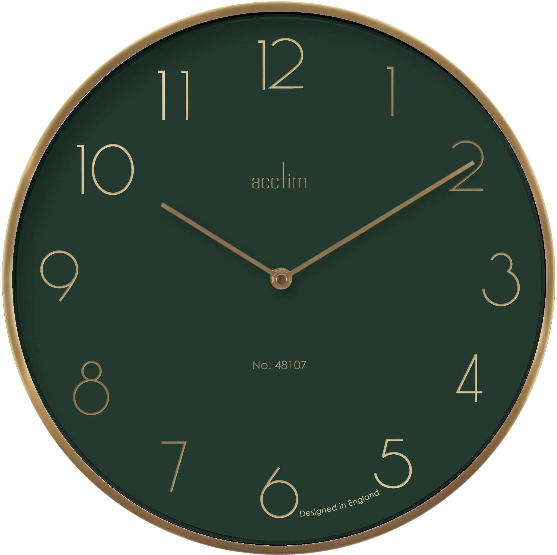 Acctim Wanduhr MADISON Gold Metall Schwarz