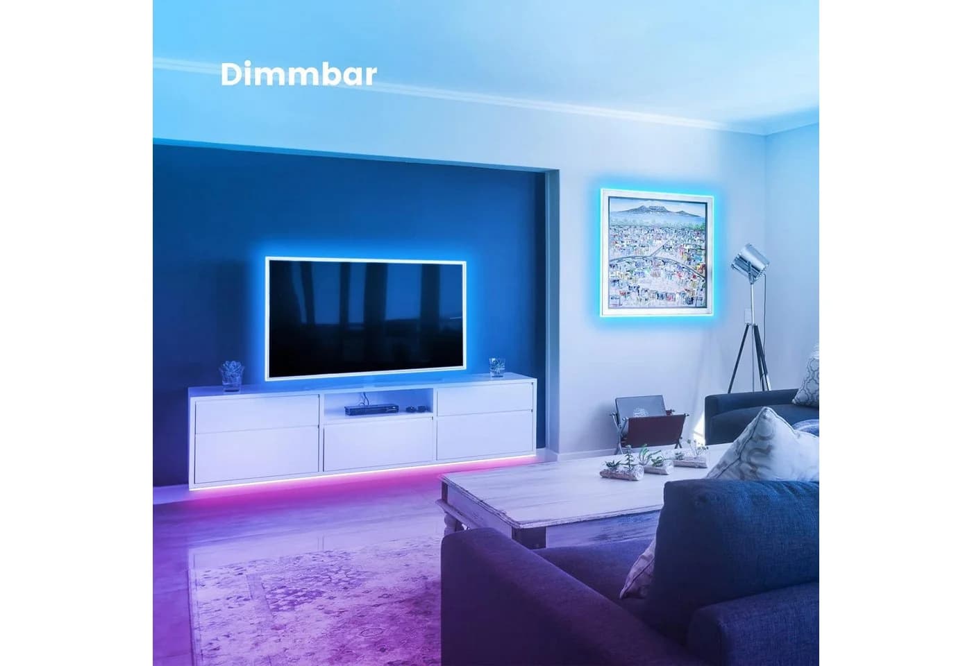 Athlix LED-Lichterkette RGB Selbstklebend mit App & Fernbedienung