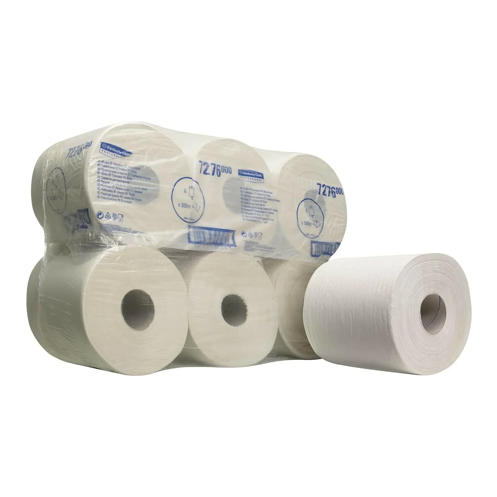 WypAll L10 Essential Wischtücher 6 Rollen à 300 m Länge Weiß 1-lagig