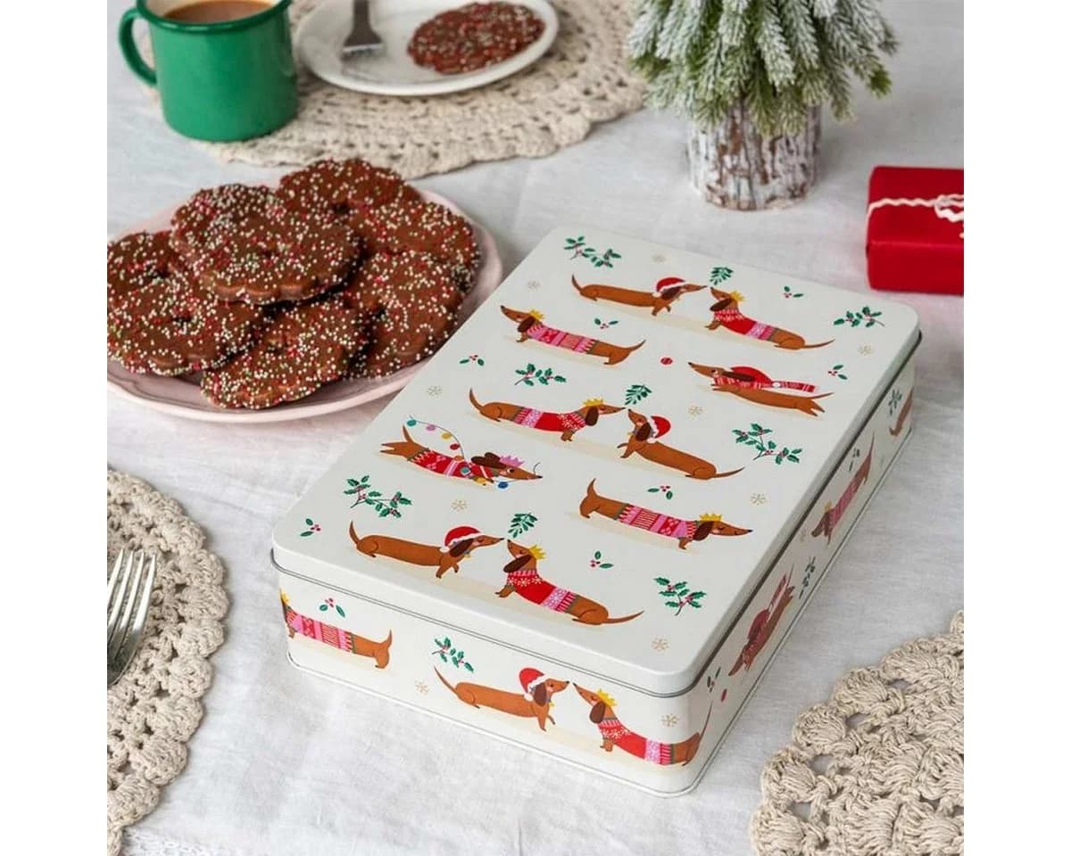 Rex London Keksdose Dackel Weihnachten Blech