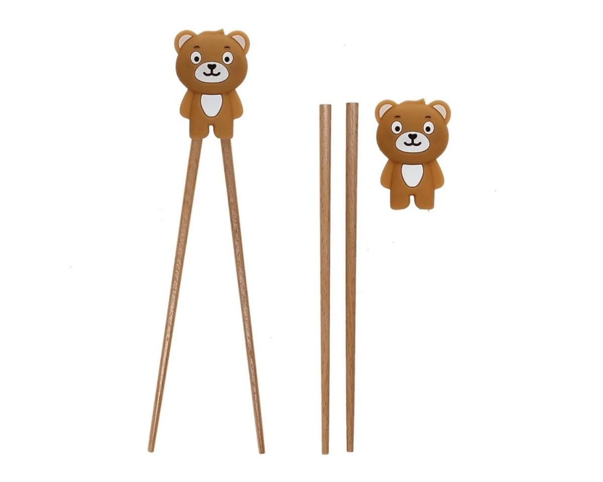 Rex London Trainingsstäbchen-Set aus Holz mit Silikon-Verbindung für Kinder