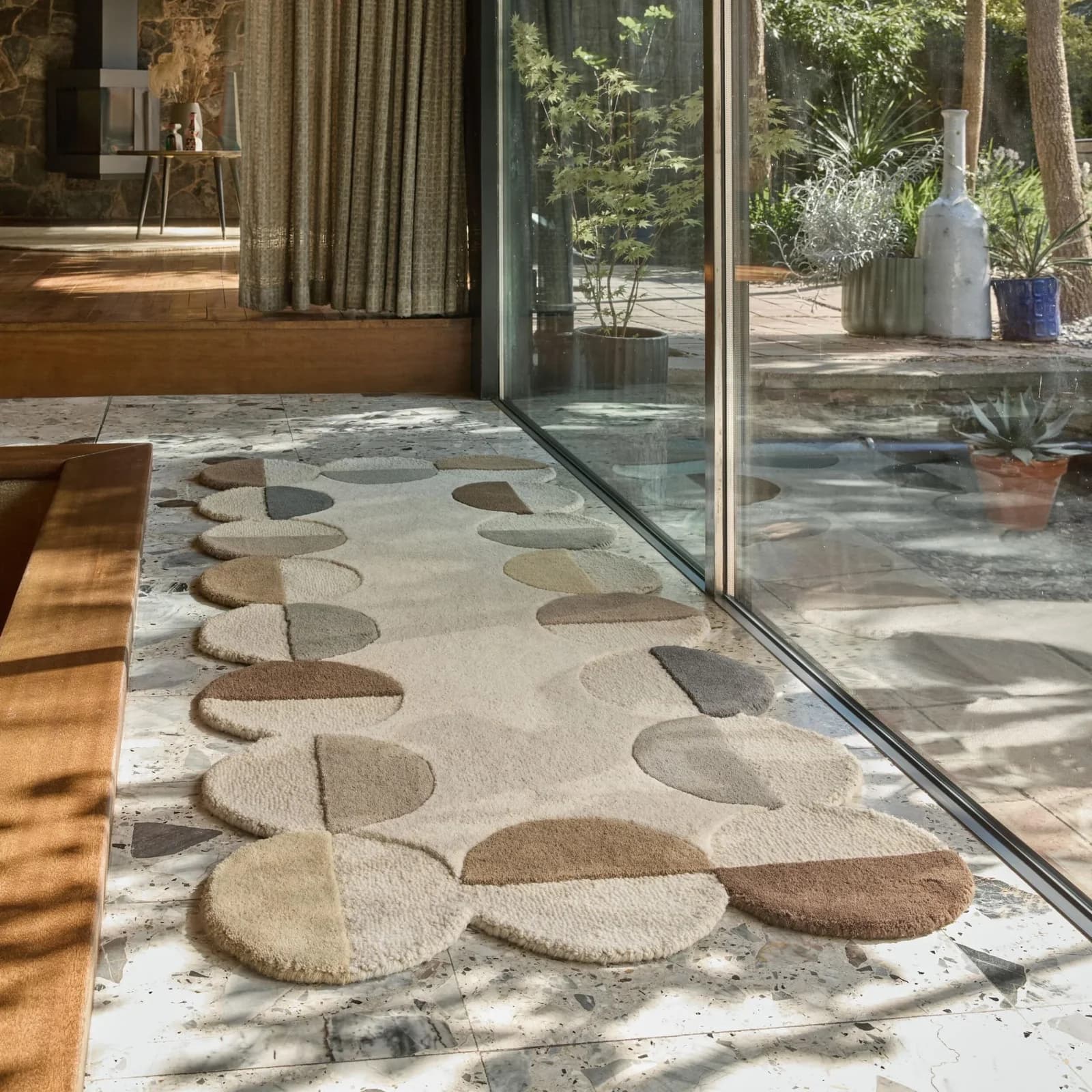 Wollteppich FLAIR RUGS "Mia Scallop" Natur Geometrisches Design