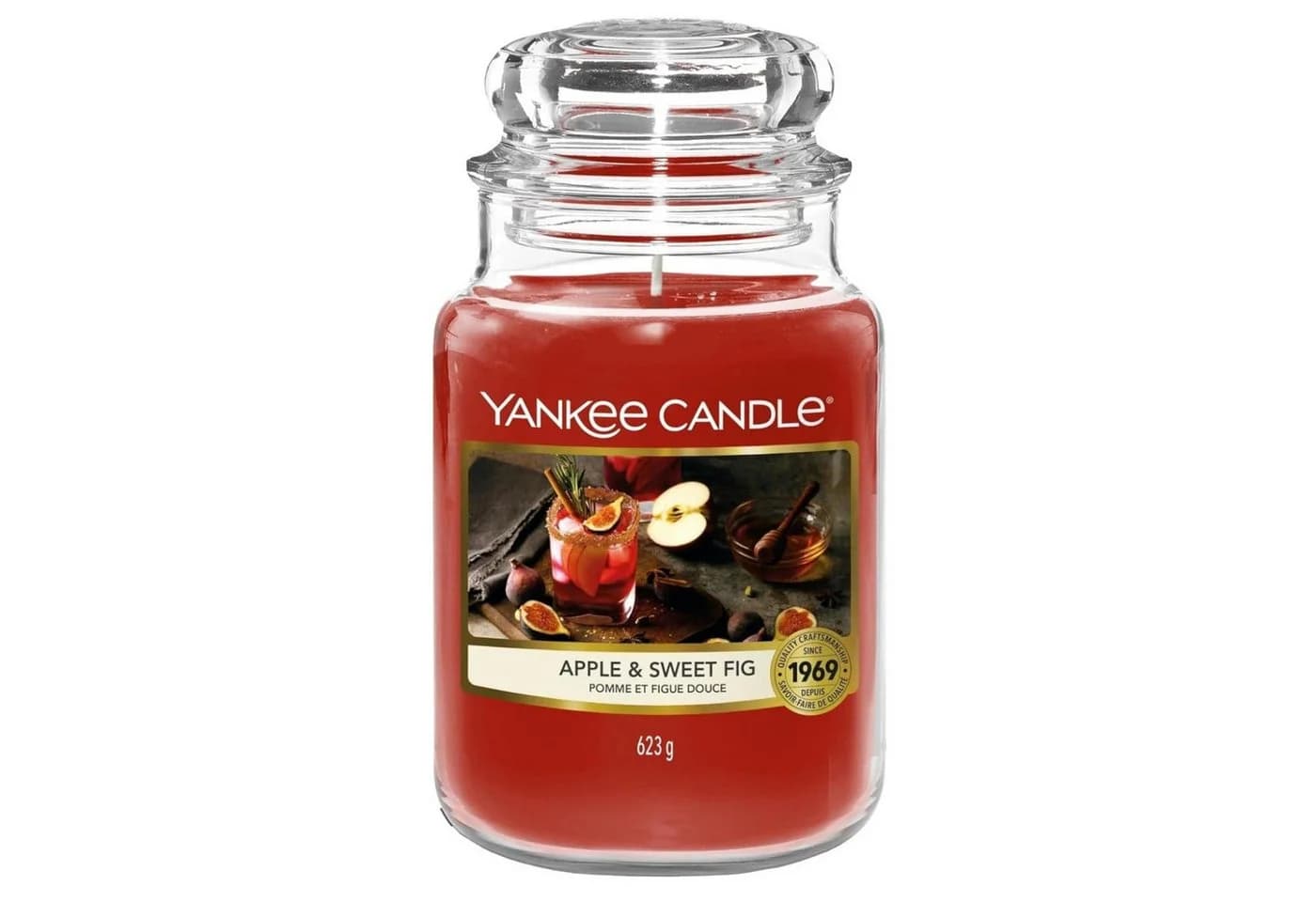 Yankee Candle Duftkerze Apple & Sweet Fig 623g im Glas