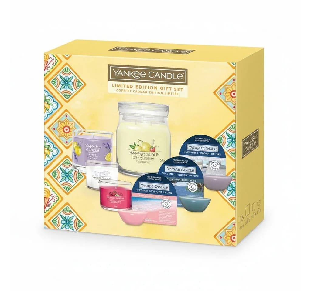 Yankee Candle Duftkerze Geschenkset mit Tumble, Signature, Votivkerzen und Melts