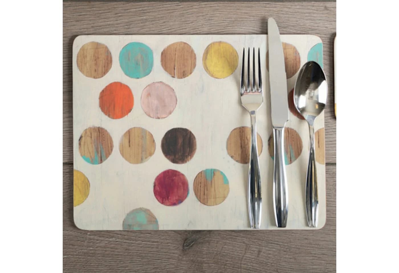 Creative Tops Platzset Kork Retro Spots Punkte