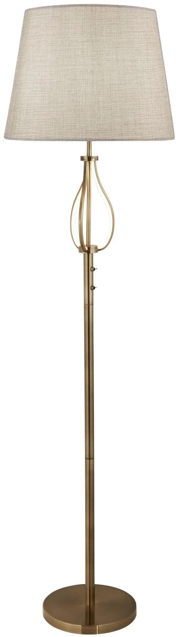 Moderne Stehlampe aus Aluminium und Textil