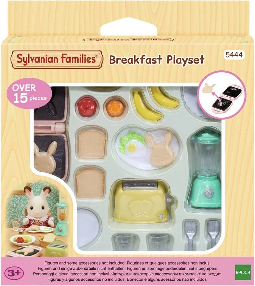 Sylvanian Families Frühstücks-Set mit Toaster, Waffeleisen & Mixer Bunt