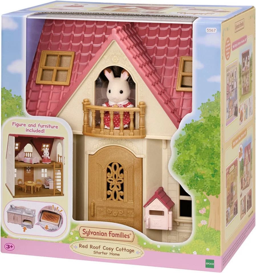 Sylvanian Families Starter Haus Spielset mit Figur und Möbeln